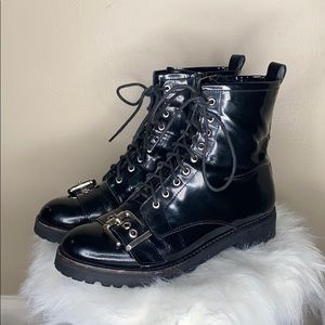 Jeffrey Campbell Women’s Combat Buckle Boot